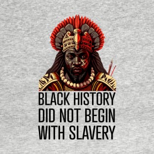 Black History did not begin with slavery T-Shirt